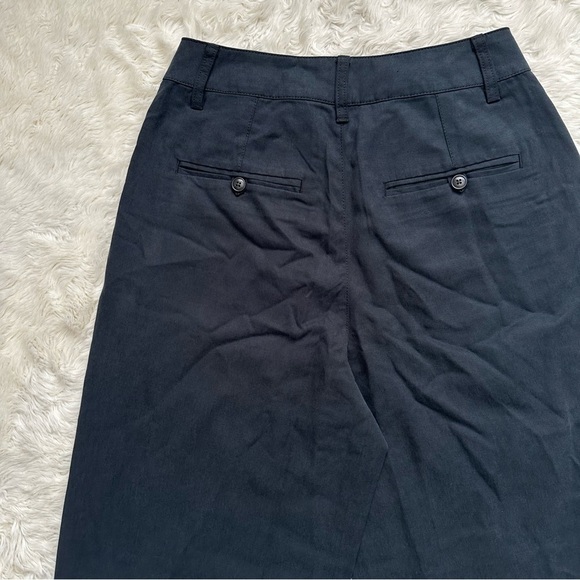 Madewell Pants The Petite Harlow Wide-Leg High Rise True Black 0P - Picture 8 of 13